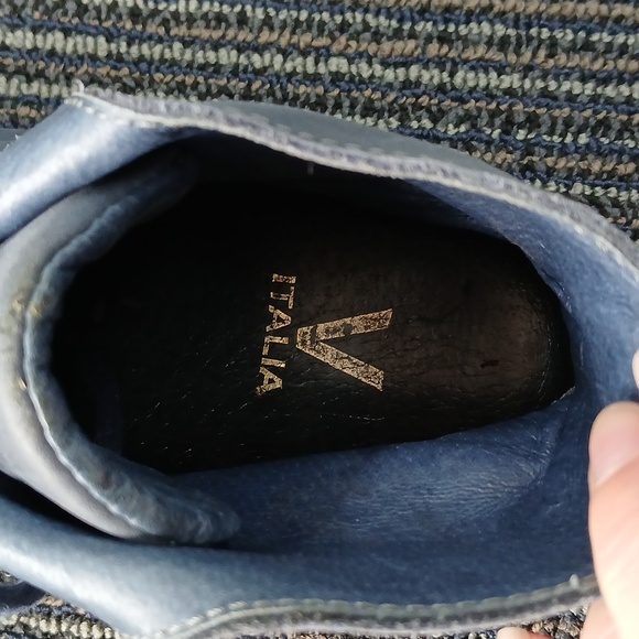 V-Italia Kiki 1041 Blue Mano Genuine Leather- Leather Lined Size 39 MSRP $132 - Picture 5 of 6